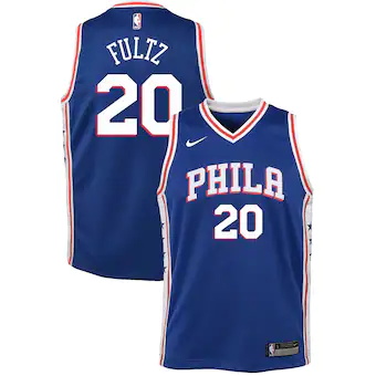 youth nike markelle fultz blue philadelphia 76ers swingman-541